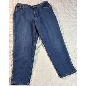(Size 20W) Vintage Gitano '80s Bareback Jeans with Heart Rivets